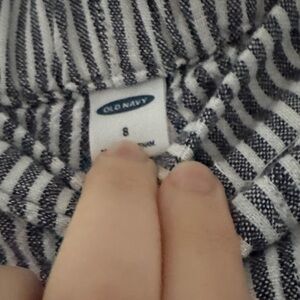 Old Navy Navy and White Striped Top